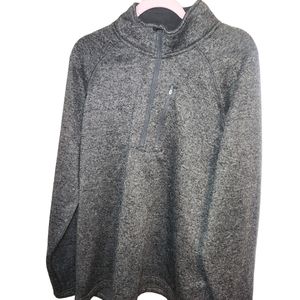 Eddie Bauer Mens Size 2x Gray 1/4 Zip Pullover